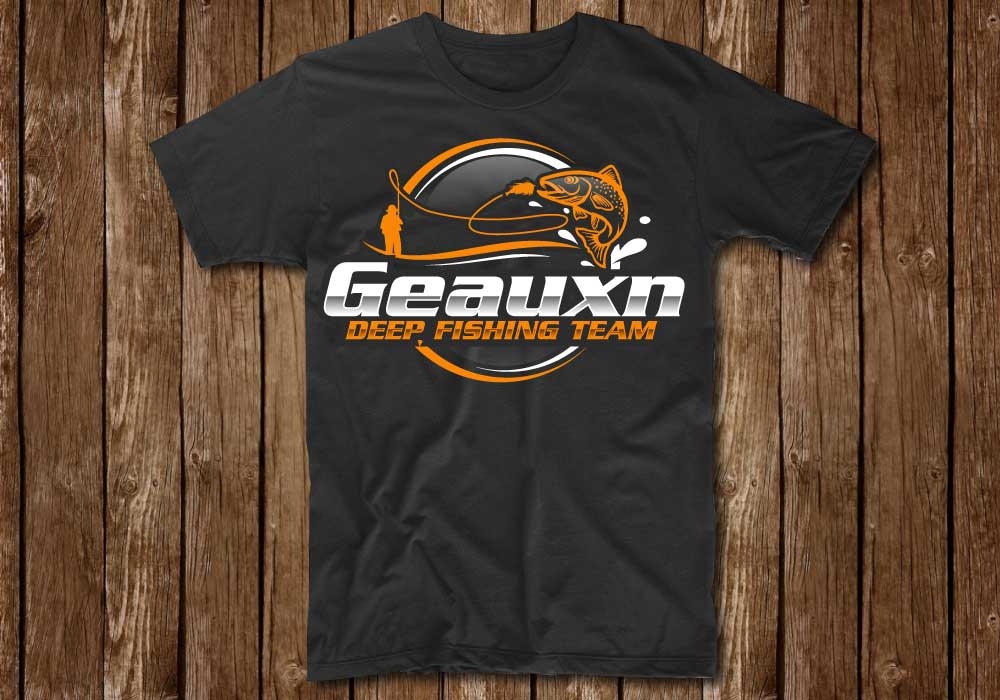 Geauxn Deep Fishing Team logo design by ElonStark