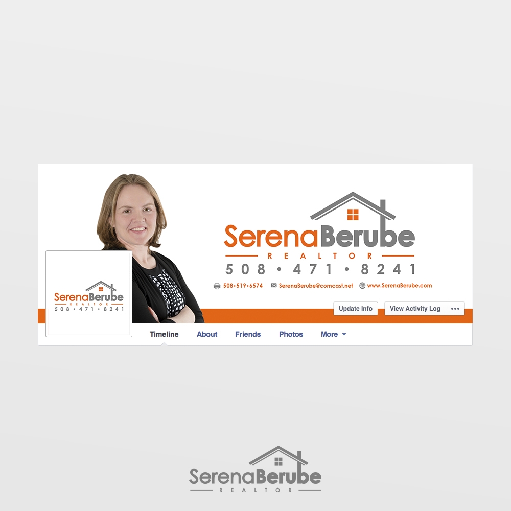 Serena Berube Realtor logo design by adm3