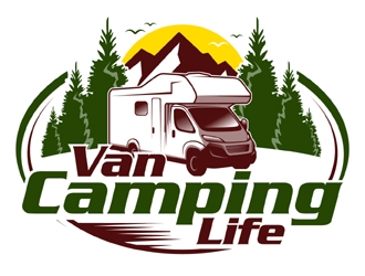 Van Camping Life logo design by MAXR