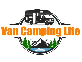 Van Camping Life logo design by ElonStark