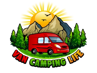 Van Camping Life logo design by Suvendu