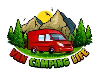 Van Camping Life logo design by Suvendu