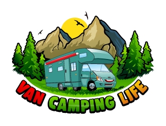 Van Camping Life logo design by Suvendu
