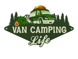 Van Camping Life logo design by AYATA