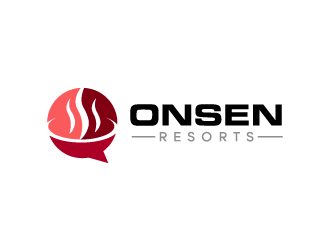 Onsen Resorts logo design by bluespix