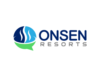 Onsen Resorts logo design by bluespix