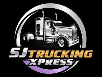SJ Trucking Xpress logo design by daywalker