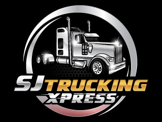 SJ Trucking Xpress logo design by daywalker