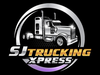 SJ Trucking Xpress logo design by daywalker