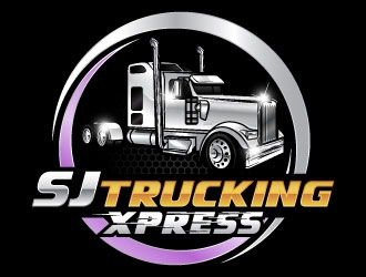 SJ Trucking Xpress logo design by daywalker