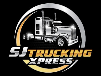SJ Trucking Xpress logo design by daywalker