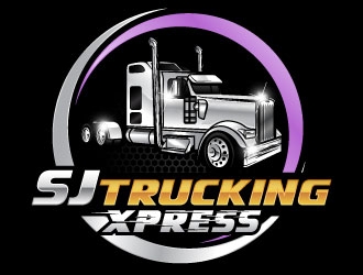 SJ Trucking Xpress logo design by daywalker
