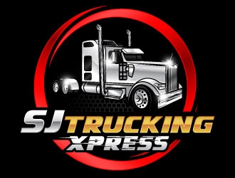 SJ Trucking Xpress logo design by daywalker