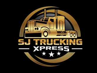 SJ Trucking Xpress logo design by NikoLai