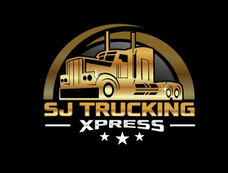 SJ Trucking Xpress logo design by NikoLai
