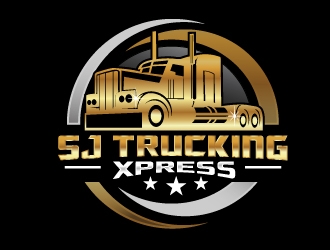 SJ Trucking Xpress logo design by NikoLai