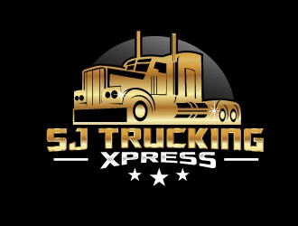 SJ Trucking Xpress logo design by NikoLai