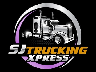 SJ Trucking Xpress logo design by daywalker