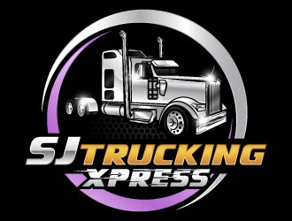SJ Trucking Xpress logo design by daywalker