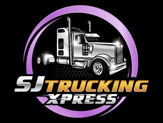 SJ Trucking Xpress logo design by daywalker