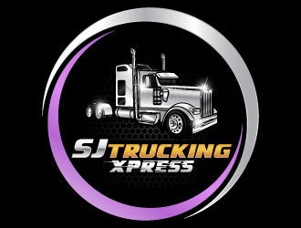 SJ Trucking Xpress logo design by daywalker