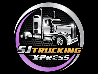 SJ Trucking Xpress logo design by daywalker
