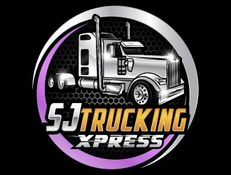 SJ Trucking Xpress logo design by daywalker