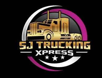 SJ Trucking Xpress logo design by NikoLai