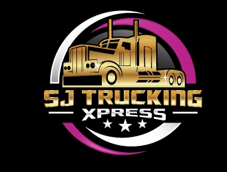SJ Trucking Xpress logo design by NikoLai