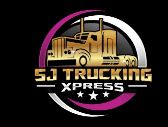 SJ Trucking Xpress logo design by NikoLai