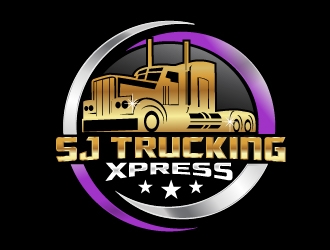 SJ Trucking Xpress logo design by NikoLai