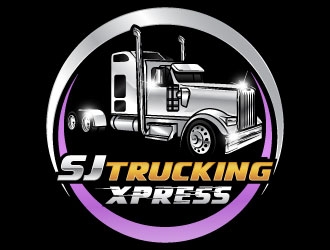 SJ Trucking Xpress logo design by daywalker