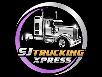 SJ Trucking Xpress logo design by daywalker