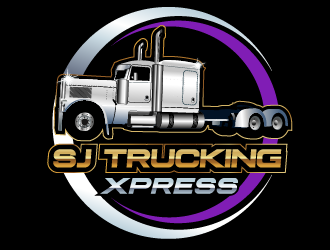 SJ Trucking Xpress logo design by axel182
