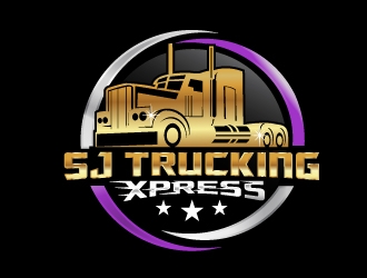 SJ Trucking Xpress logo design by NikoLai