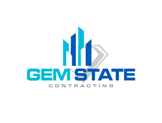 Gem State Contracting LLC logo design by enzidesign