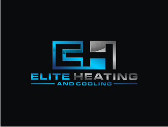 Elite heating and cooling logo design by bricton