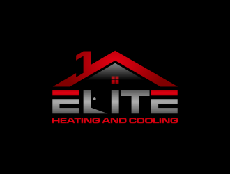 Elite heating and cooling logo design by goblin