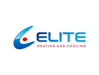 Elite heating and cooling logo design by AisRafa