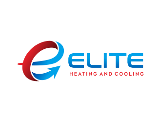 Elite heating and cooling logo design by AisRafa