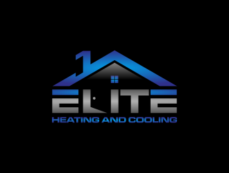 Elite heating and cooling logo design by goblin