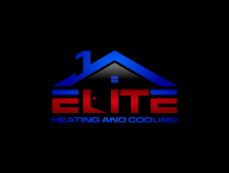 Elite heating and cooling logo design by goblin