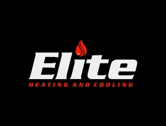 Elite heating and cooling logo design by berkahnenen