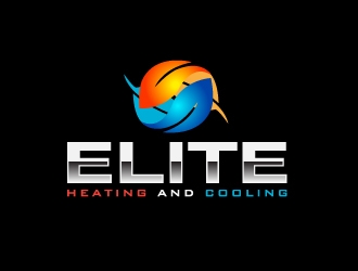 Elite heating and cooling logo design by Marianne