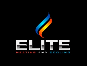 Elite heating and cooling logo design by Marianne