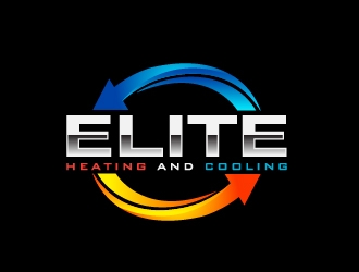 Elite heating and cooling logo design by Marianne