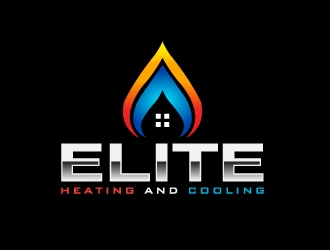 Elite heating and cooling logo design by Marianne