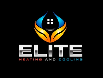 Elite heating and cooling logo design by Marianne