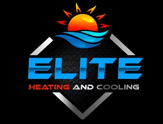 Elite heating and cooling logo design by Arrs