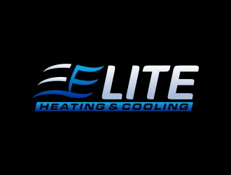 Elite heating and cooling logo design by totoy07